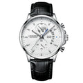 Mens Watches Waterproof Chronograph Sports Watches Men Quartz Wristwatches Brand Luxury Leather Watch For Men Casual Business