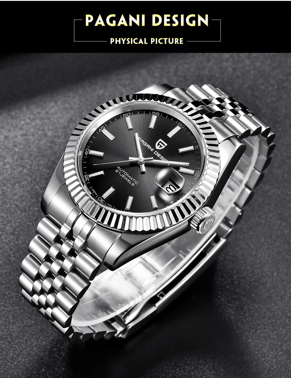 2026 PAGANI DESIGN New Men Mechanical Watches Luxurious Business Automatic Watch 100M Waterproof Stainless Steel Watch for Men