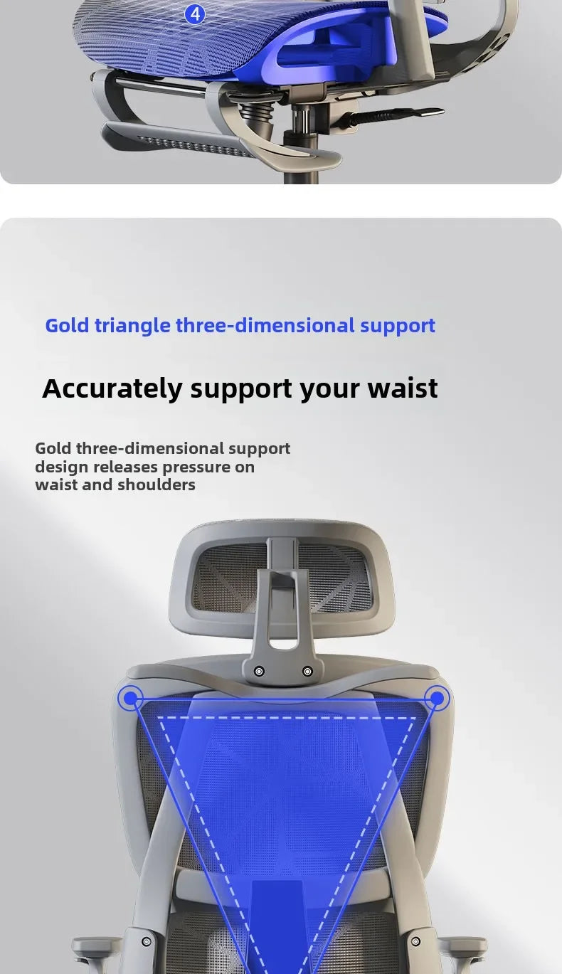 Office chair, ergonomic waist protection chair, comfortable e-sports leisure computer chair