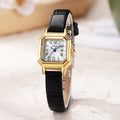 Top Brand Women's Gold Square Small Dial Quartz Watch Fashion Leather Strip Wristwatch Elegant Watches Gift Reloj Dropshipping