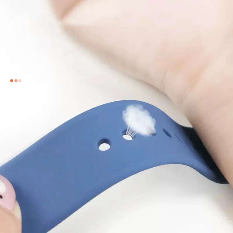 Sports Silicone Strap For Apple Watch Band Ultra 49mm 46mm 45mm 44mm 42mm 41mm 40mm Watchband for iWatch 11 10 9 8 7 6 5 4 SE