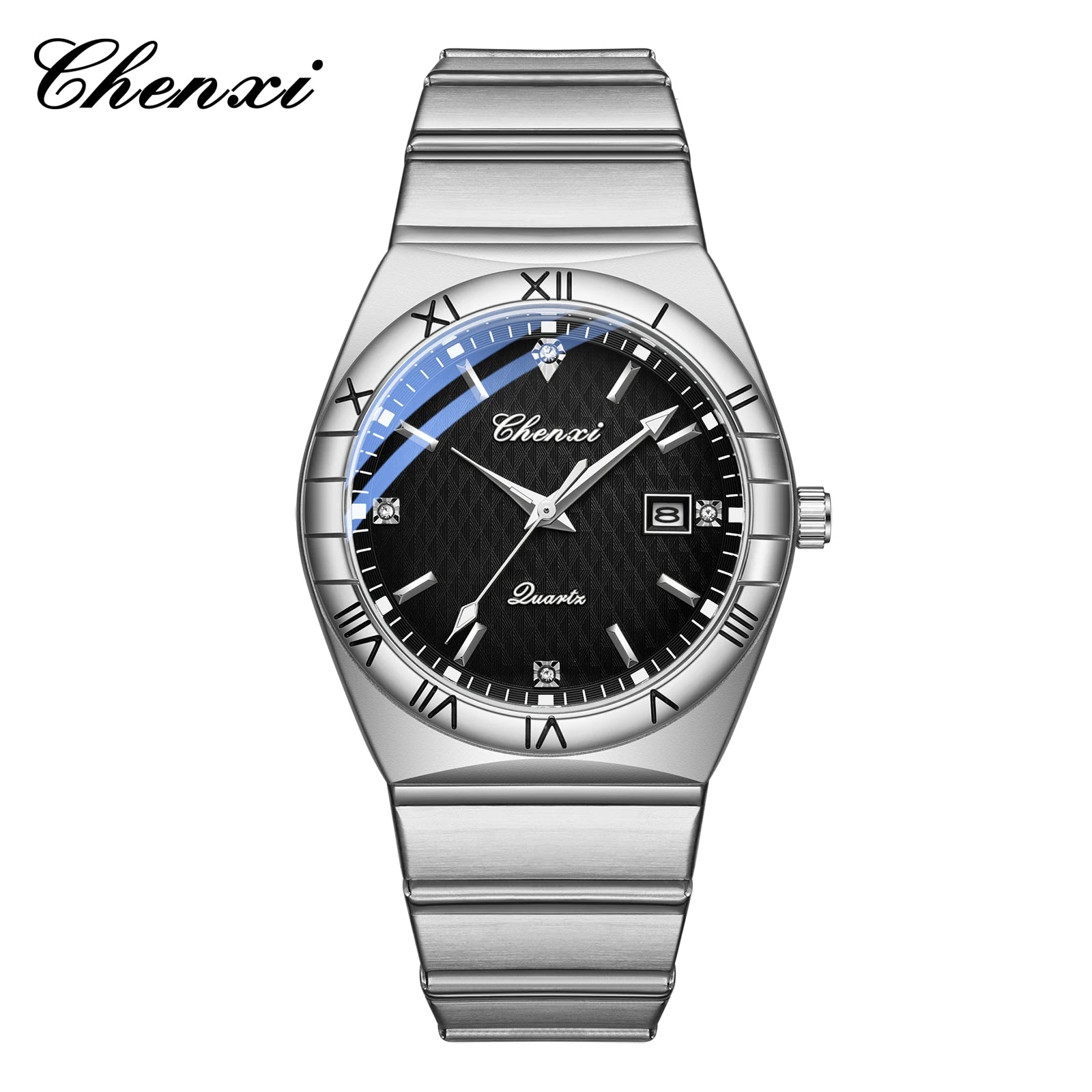 Top Brand Luxury Watches For Men Fashion Luminous Calendar Men's Watch CHENXI Waterproof Stainless Steel Quartz Wristwatch New