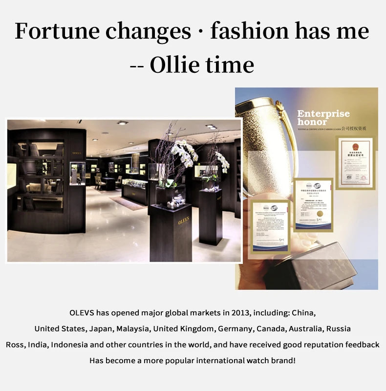 OLEVS 2906 Fashion Date Quartz Couple Watches Diamond Top Brand Luxury Watch For Men Women Waterproof Stainless Steel Wristwatch