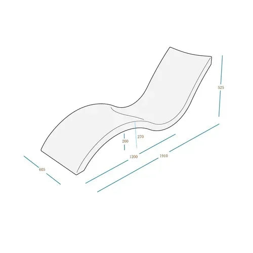 Leisure Beach Chair Hotel Swimming Pool Recliner Special-Shaped Rubber Clothing Water-Soaking Chair Courtyard Sun-Proof Chair