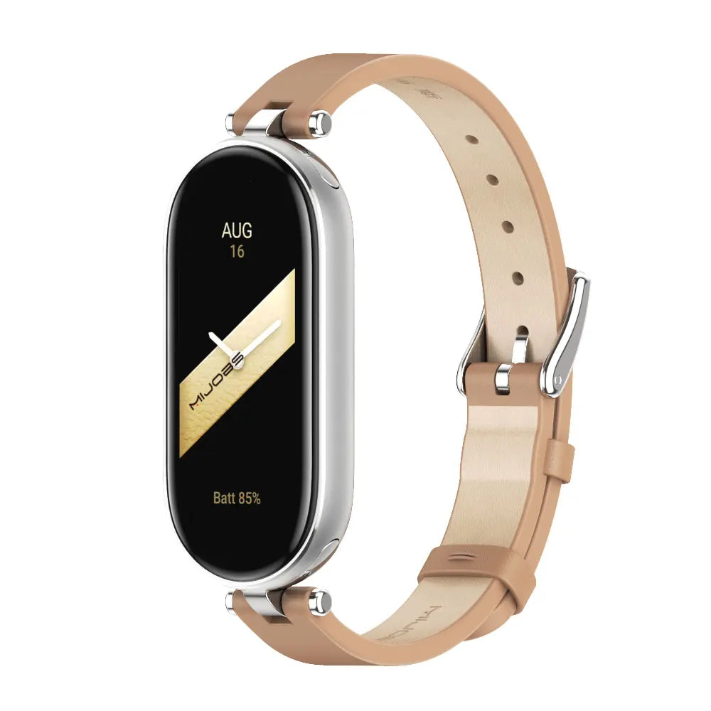 Strap for Mi Band 10 9 8 7 6 5 Watchband for Xiao mi Smart Band 9 Strap for Mi Band 8 Leather Wristband For Mi Band 7 Correa