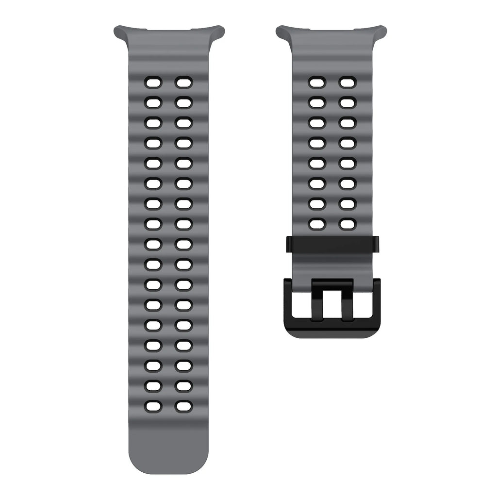 Two-color Silicone Strap for Samsung Galaxy Watch Ultra 47mm Ocean Original Official Wristband Galaxy Watch 8-7 Ultra 47mm Belt