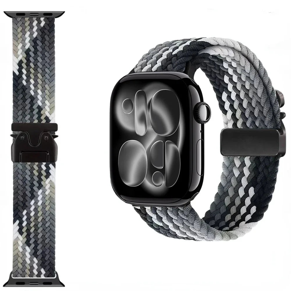 nylon Braided Strap For Apple Watch Band Ultra 3/2/1 49mm parachute Buckle 11 10 46mm 42mm 9 8 7 45/41mm iWatch 6 5 SE3 44/40mm
