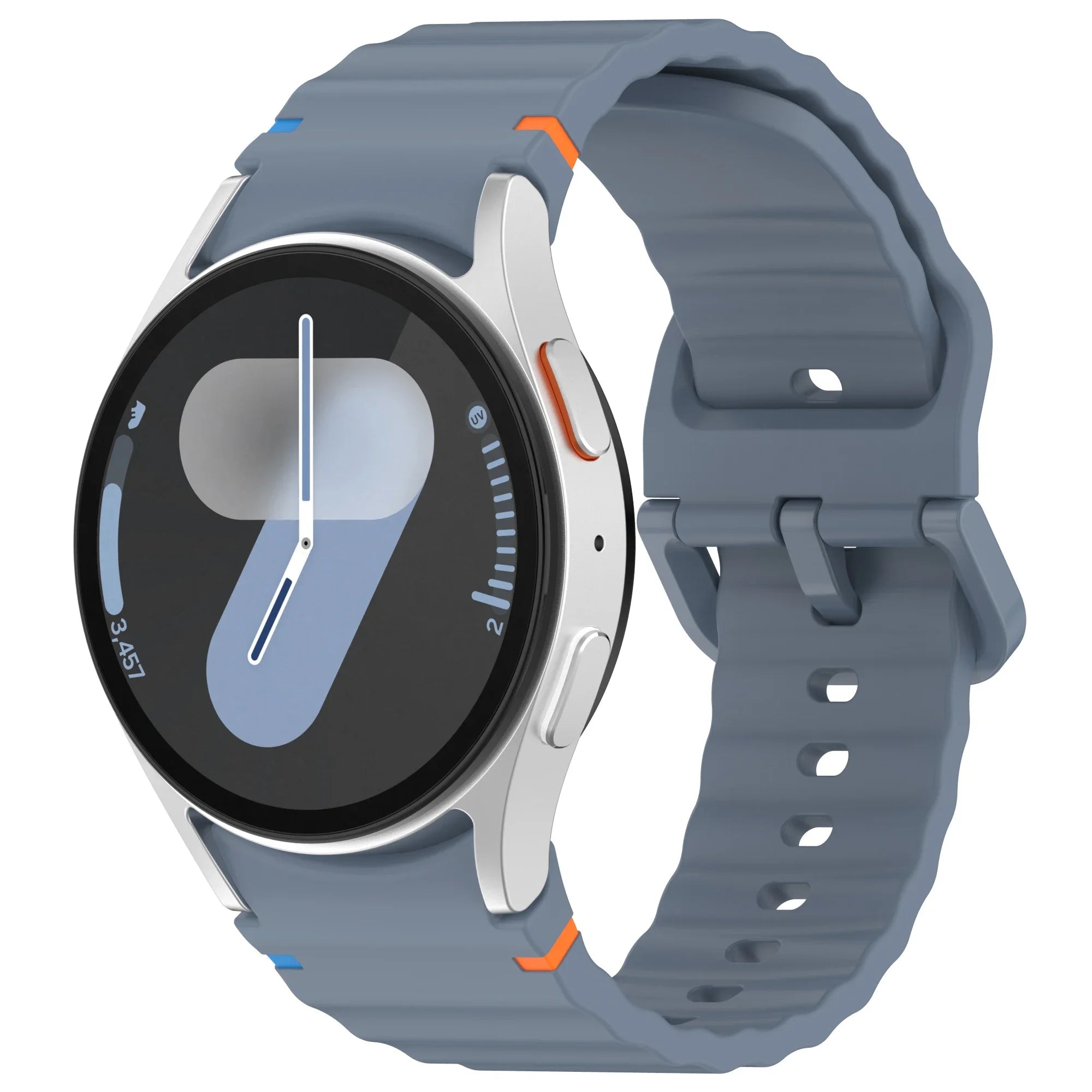 Official Silicone Strap for Samsung Galaxy Watch 7/FE/6/5/4 44mm 40mm 5 Pro Wave Bracelet for Watch 6 4 Classic 46mm 42mm Band