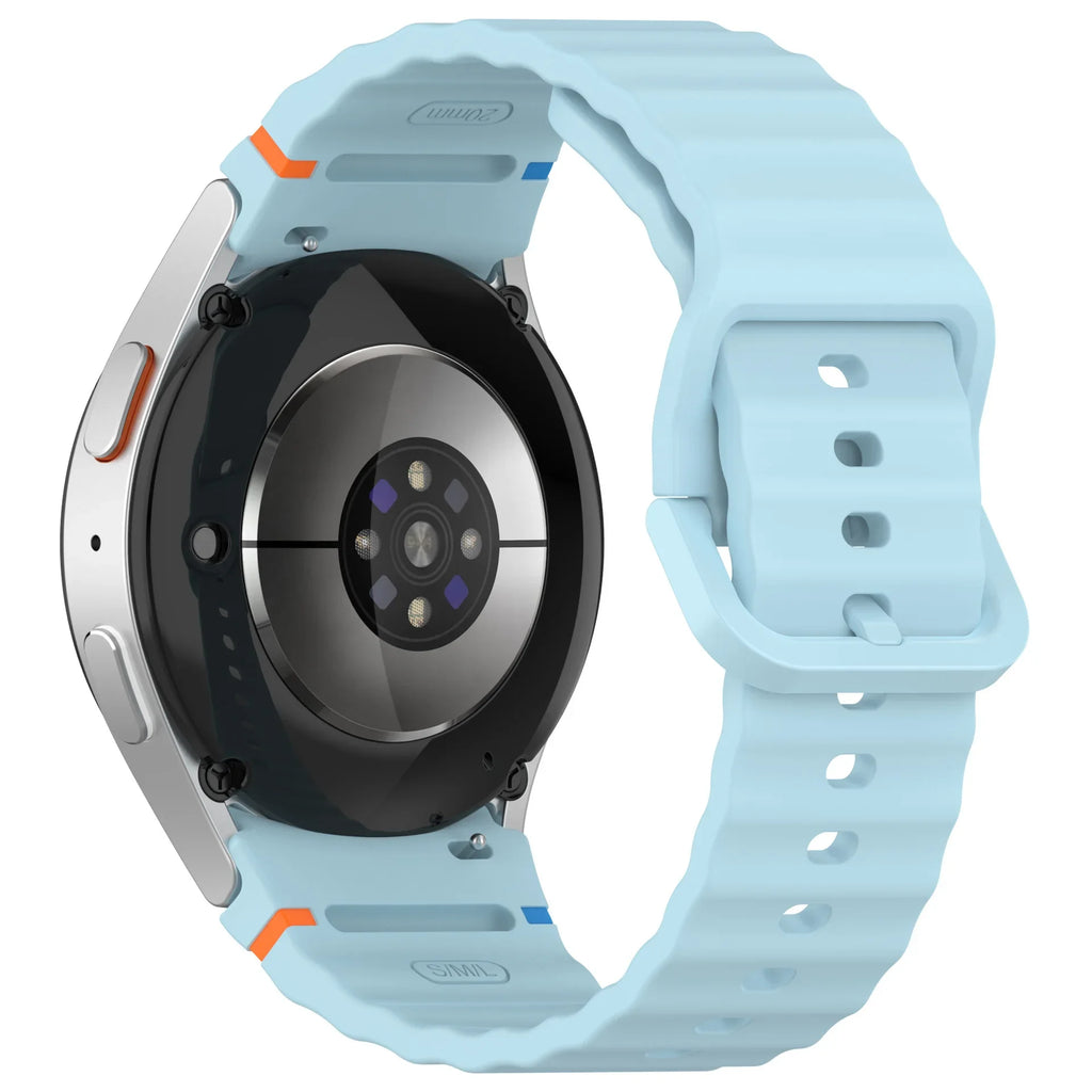 New Official Silicone Strap For Samsung Galaxy Watch 6 4 Classic 47mm 46mm 43/42mm Watchband Galaxy Watch 7 6 5 4 40mm 44mm Belt