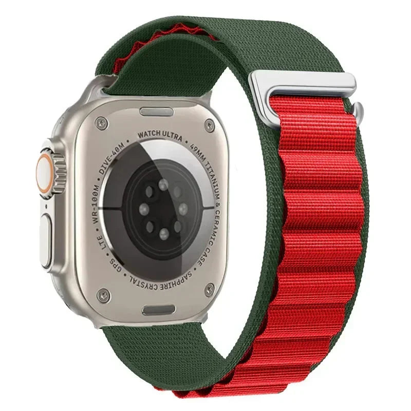 Alpine Loop Band for Apple Watch Ultra 49mm 11 10 9 8 7 46mm 42mm 45mm 41mm Nylon Wristband iWatch Series 6 5 4 SE 44 40mm Strap