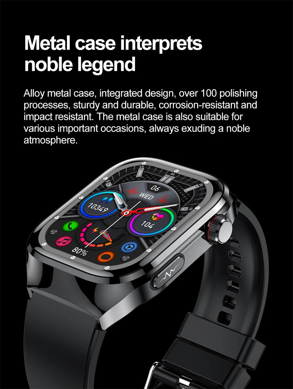 SmartWatch Voice Call Push reminder Physical examination Health Watch Blood Pressure UricAcid Blood Oxygen ECG Sport Smart watch