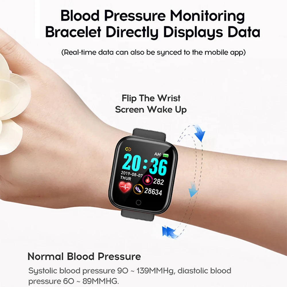 Multifunctional Smart Watch Men Women Bluetooth Connected Phone Music Fitness Sports Bracelet Sleep Monitor Y68 Smartwatch