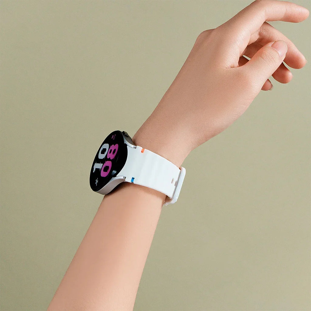 New Official Silicone Strap For Samsung Galaxy Watch 6 4 Classic 47mm 46mm 43/42mm Watchband Galaxy Watch 7 6 5 4 40mm 44mm Belt