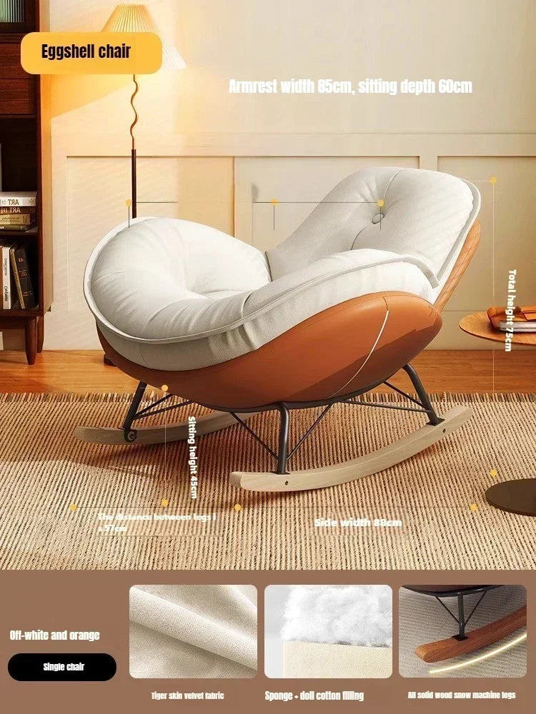Lazy Sofa, Single Rocking Chair, Lounge Chair, Adult Honeycomb Chair, Balcony, Home Use,internet Celebrity,leisure Rocking Chair
