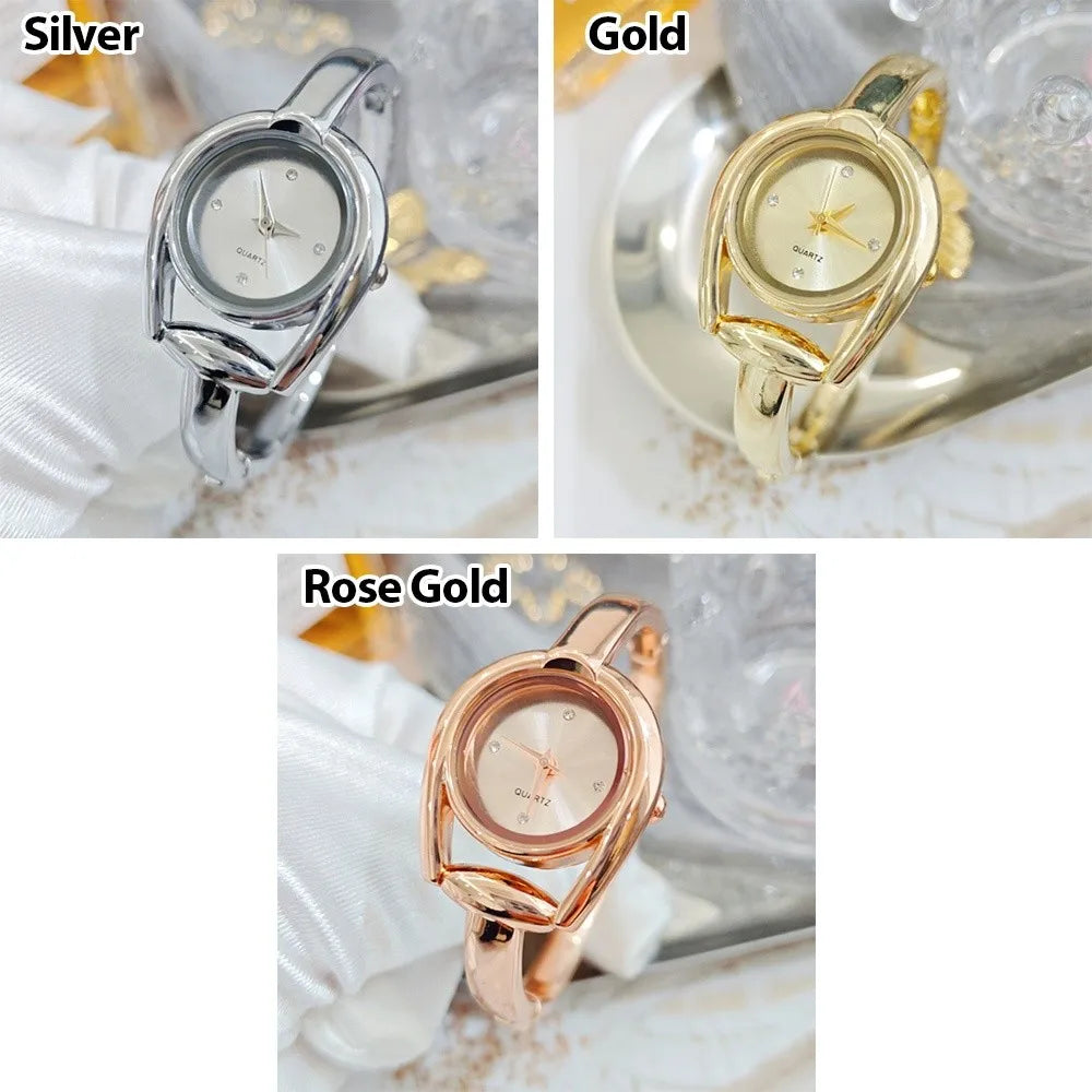 Creative Open Design Quartz Watch Elegant Gift Bracelet Watch Luxury Wristwatch