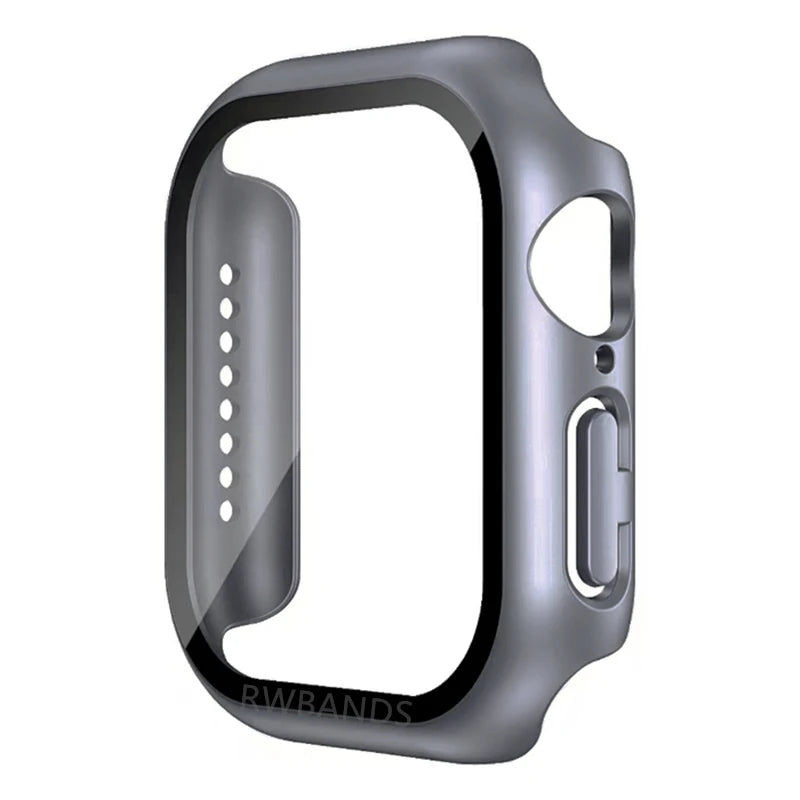 Glass+Cover For Apple Watch 46mm 44mm 40mm 49mm 41mm 45mm 42mm Accessorie Screen Protector iwatch series Ultra 11 10 9 SE 8 7 6