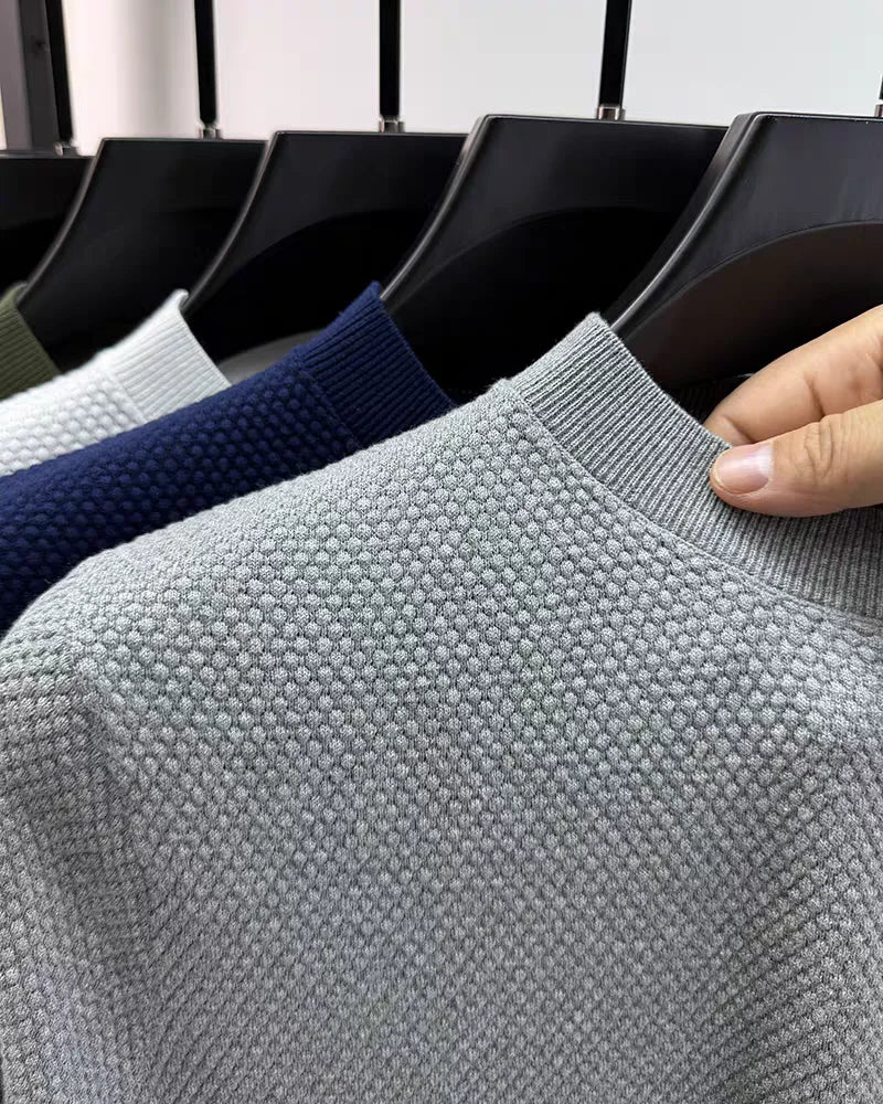 Luxury 100% cotton knitted short sleeve T-shirt high-end brand pony embroidery summer solid color  men's casual round neck top