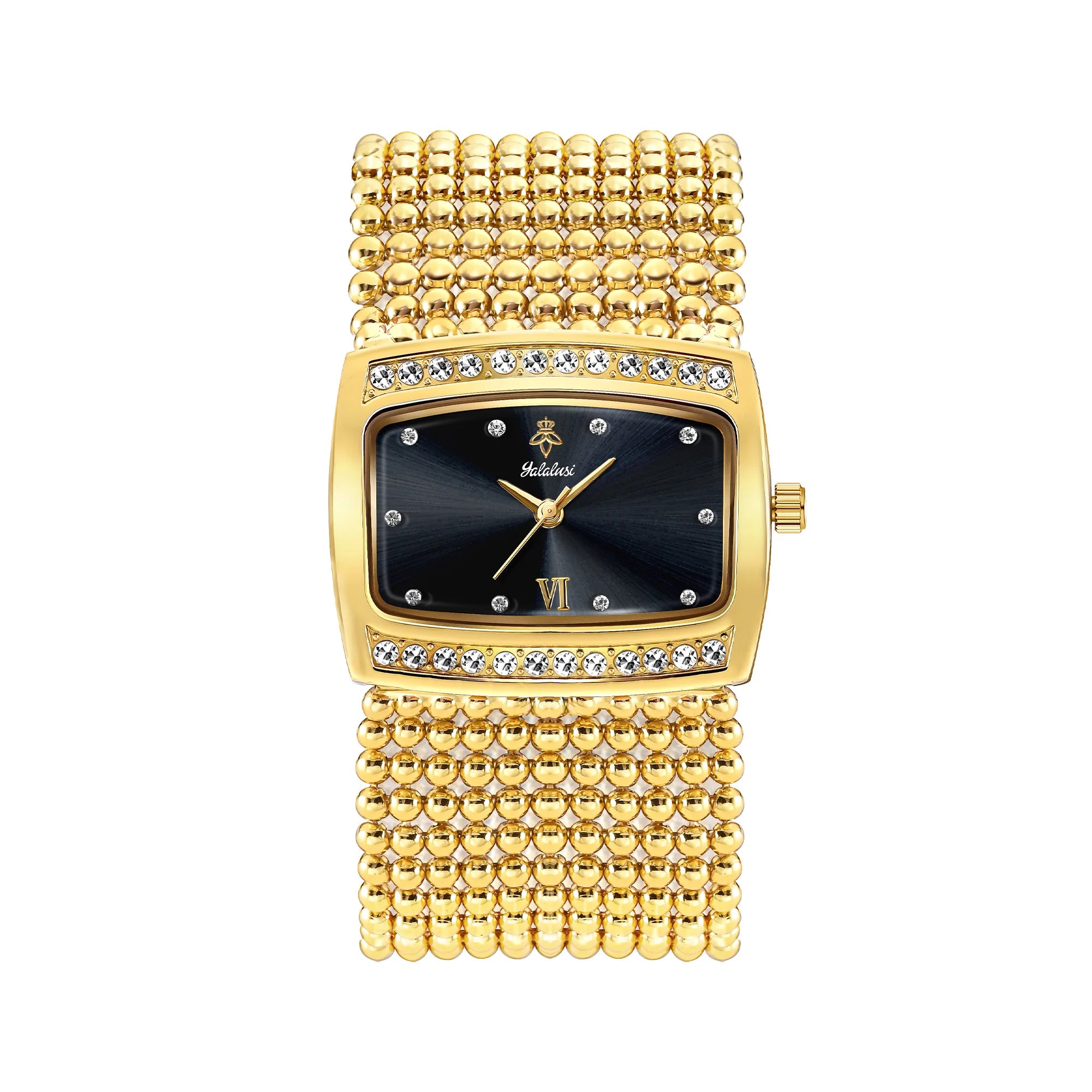 YaLaLuWomen's Watch Brand: Light Luxury Elegant Diamond-Set Square Watch with Water-Resistant Quartz Movement reloj mujer LX1073