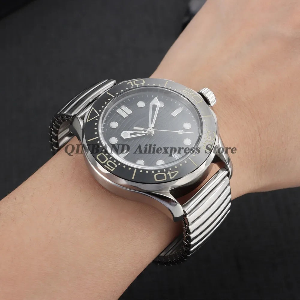 12mm 14mm 16mm 18mm 20mm 22mm Expansion Stainless Steel Watch Strap Elastic Metal Watchband Universal Men Women Watches Bracelet