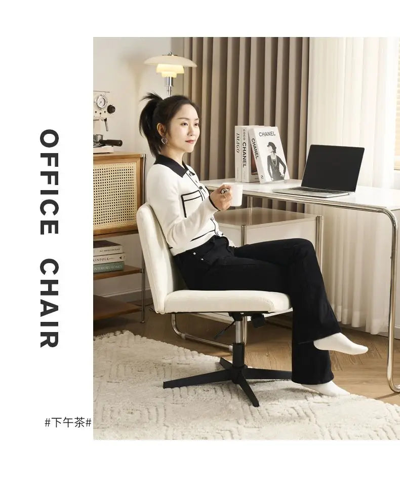 Swivel lift chair comfortable Cotton backrest sedentary home bedroom dormitory computer work office gaming chair
