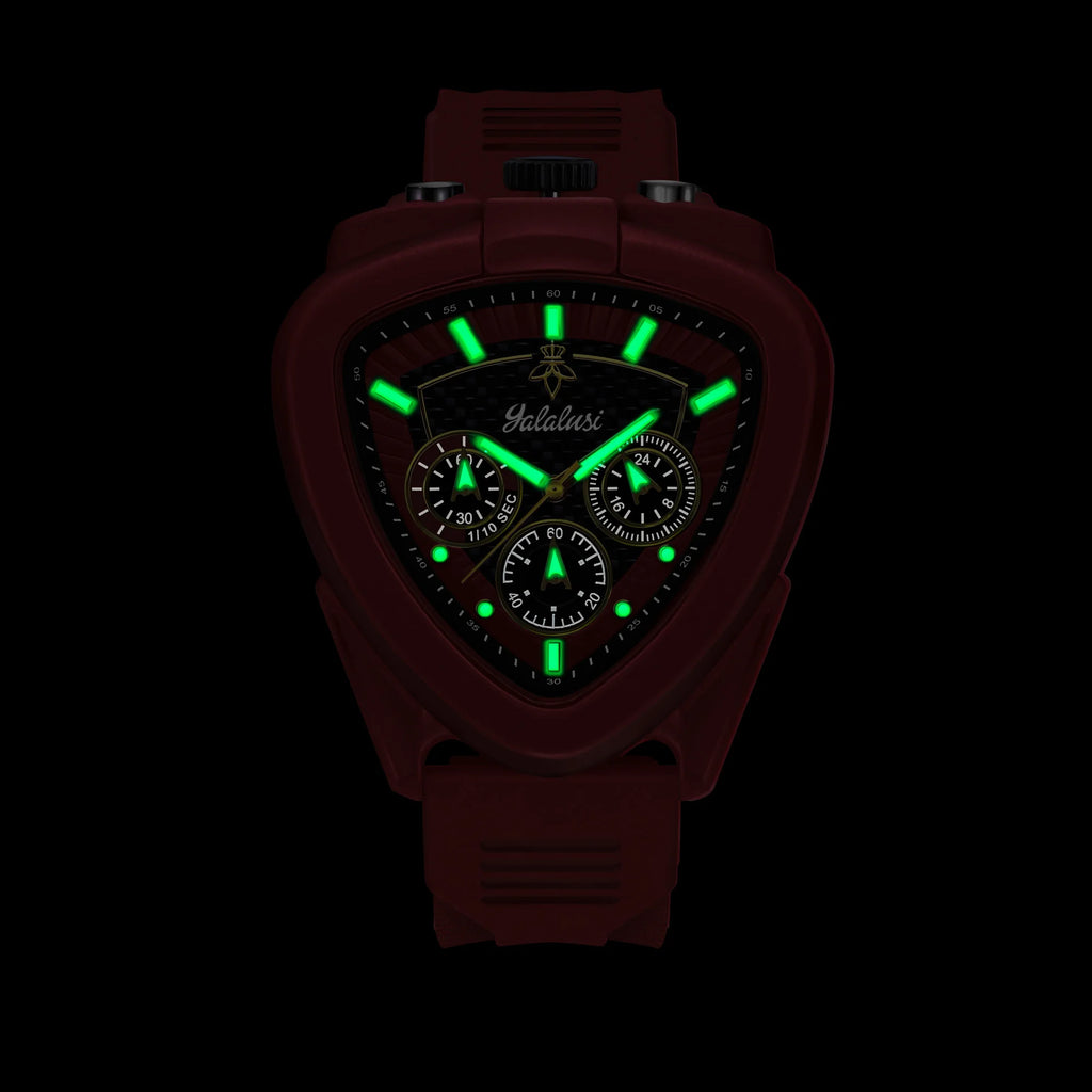 YaLaLuSi Men's Watch: Water-Resistant Quartz Bracelet Watch with Triangular Dial, Mechanical Dial, Gift Watch for Boys