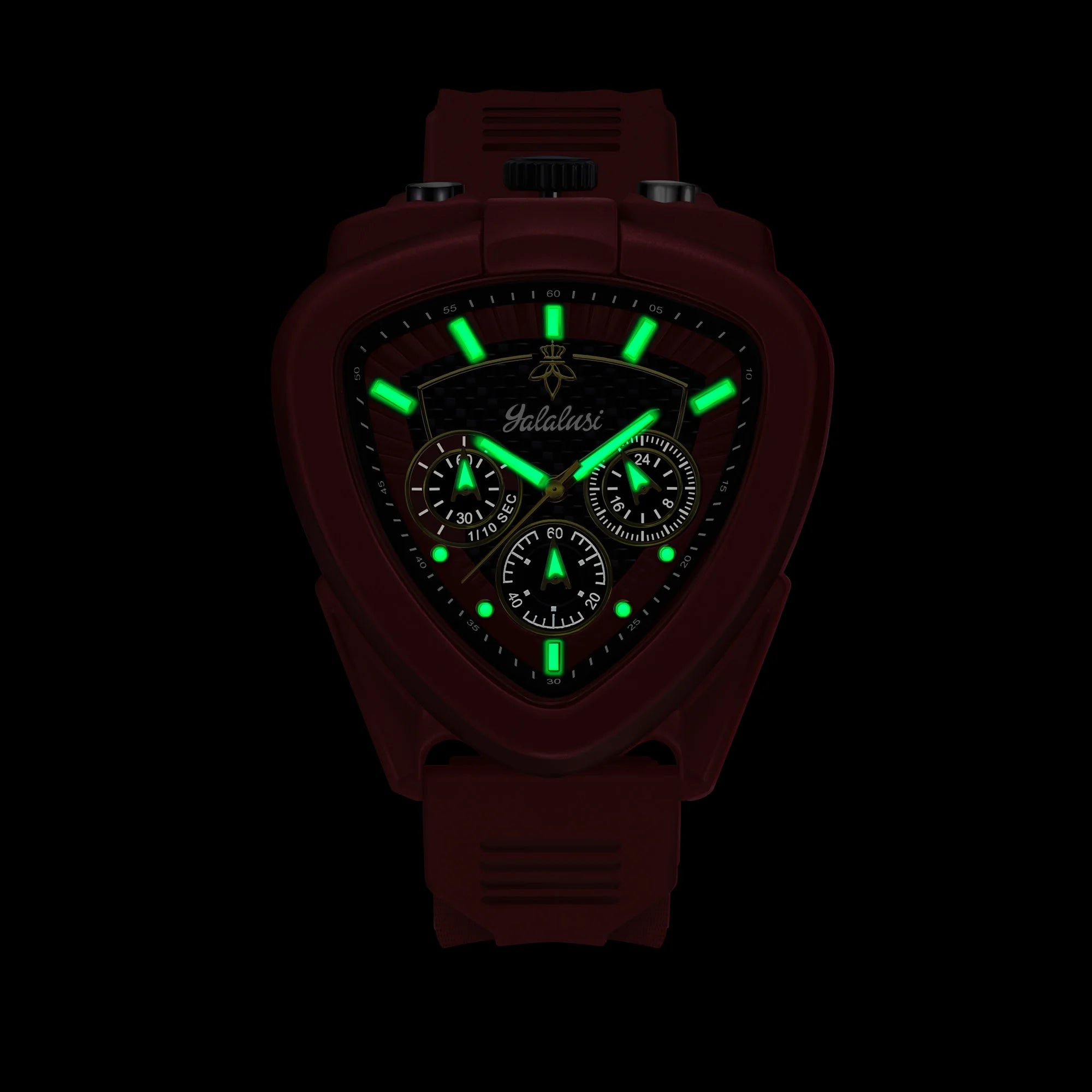 YaLaLuSi Men's Watch: Water-Resistant Quartz Bracelet Watch with Triangular Dial, Mechanical Dial, Gift Watch for Boys