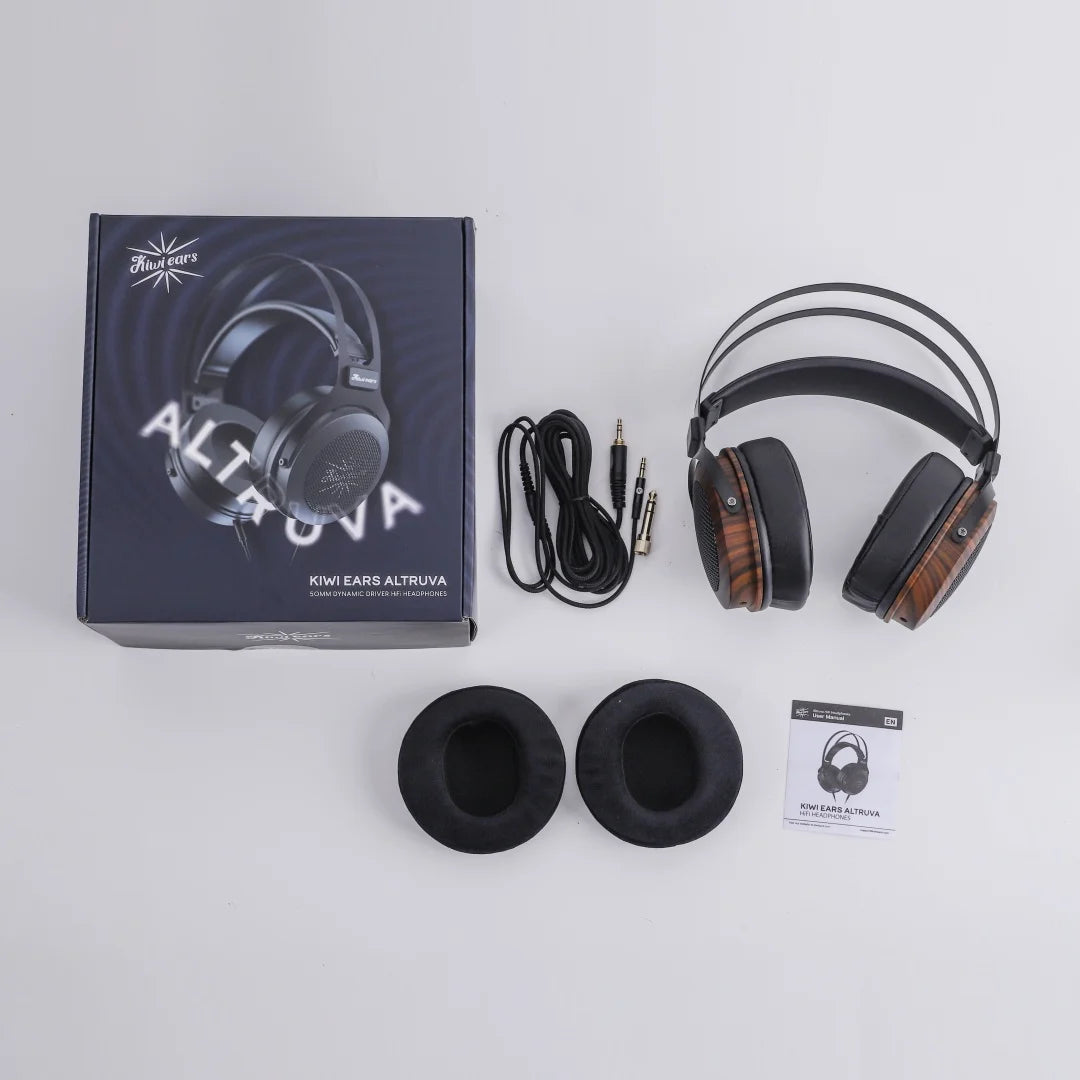 Linsoul Kiwi Ears Altruva Hi-Fi 50mm Dynamic Driver Headphones Open-Back Design Headphones with Premium Design