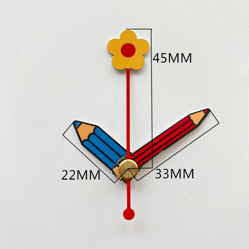 Mute DIY Wall Clock Movement Mechanism with Clock Hands Silent Kit Battery Operated Watch Repair Parts Replacement Set