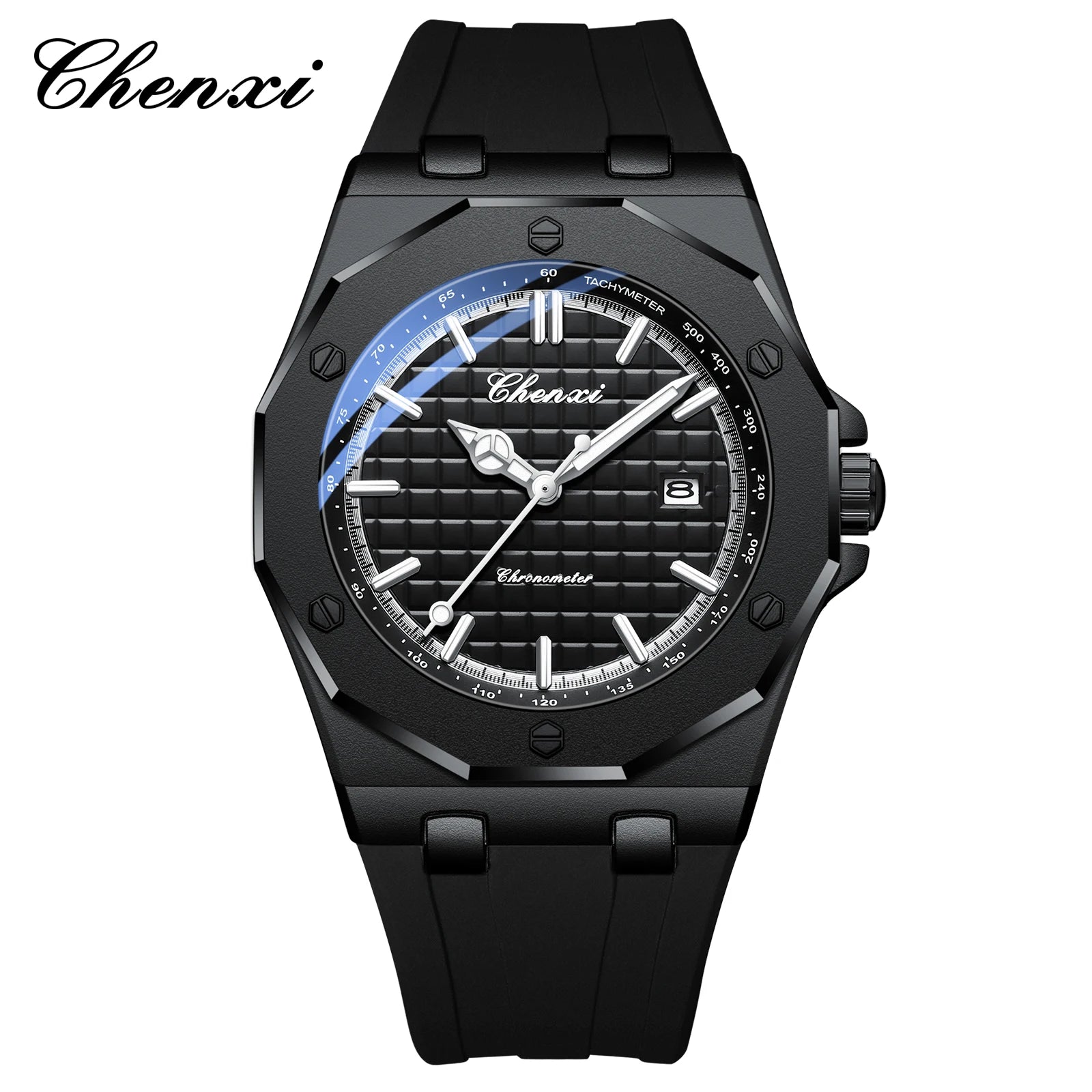Mens Watches Top Brand Luxury Quartz Calendar Casual Watch Fashion Silicone Waterproof Luminous Wristwatch For Man