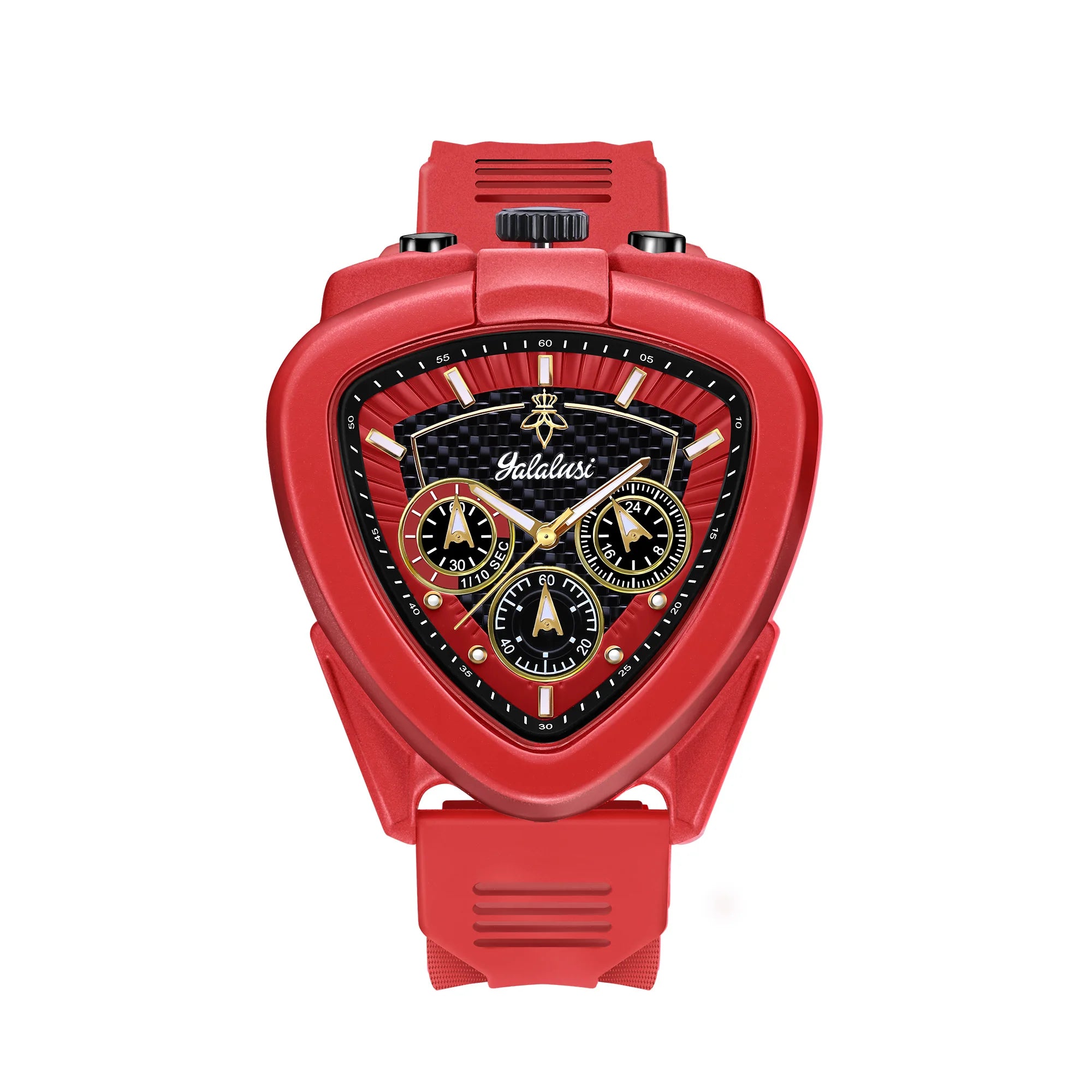 YaLaLuSi Men's Watch: Water-Resistant Quartz Bracelet Watch with Triangular Dial, Mechanical Dial, Gift Watch for Boys