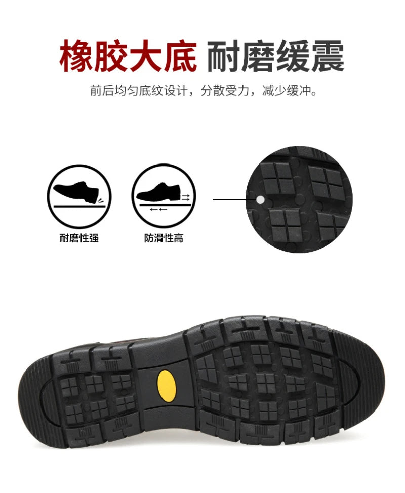 Mens Black Genuine Leather Slip On Loafers Soft Cushioned Sole Comfortable Business Casual Shoes For Middle Aged Dad Daily