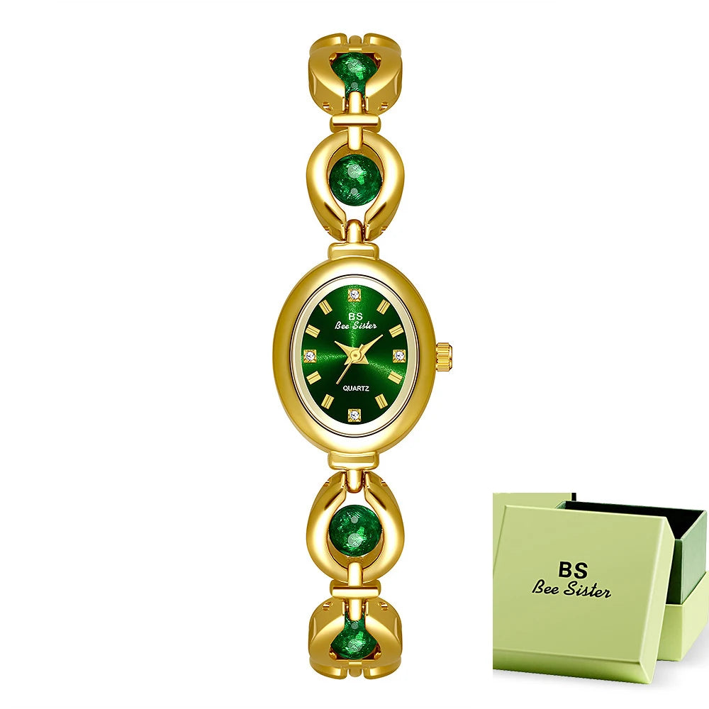 BS bee sister Woman Watches Luxury Fashion Dress Elegant Quartz Women's Wristwatch Clock