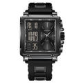 LIGE Fashion Square Digital Watch Men Casual Sports Waterproof Men's Quartz Wristwatch FOXBOX Top Brand Luxury Chronograph Watch