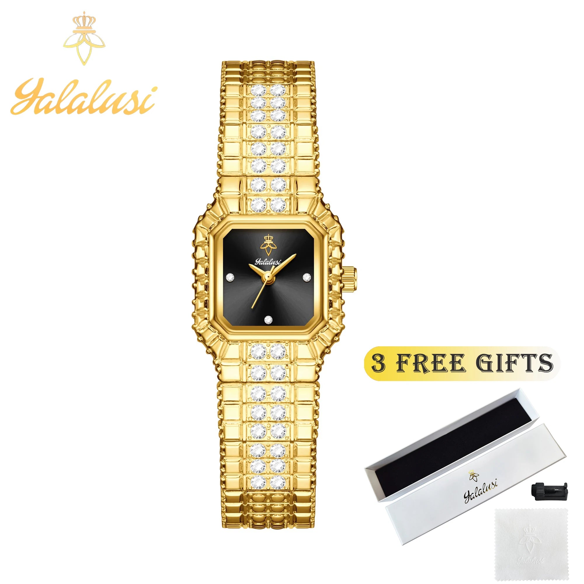 YaLaLuSiStylish ladies’ waterproof quartz watch: a luxurious and elegant bracelet watch, perfect as a gift reloj mujer montre