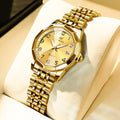 OLEVS 9931 Elegant Fashion Women's Watches Luxury Brand Original Quartz Watch forLadies Waterproof Stainless Steel Luminous Date
