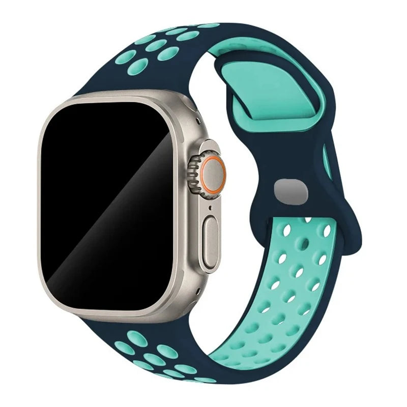 Strap For Apple Watch Band 44mm 49mm 45mm 40mm 41mm 38mm 42mm correa Breathable sports bracelet iwatch series 8 SE 7 6 5 9 Ultra