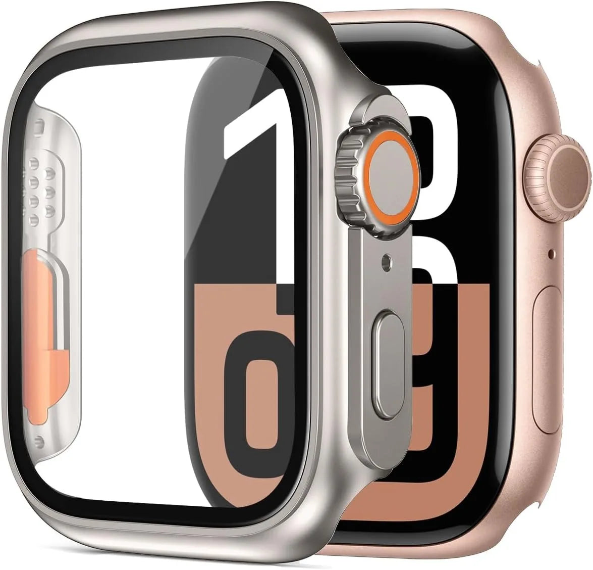 Glass+Cover for Apple Watch 4/5/6/SE3 40mm 44mm 7/8/9 41 45mm Screen Protector Change Ultra Bumper iWatch Series 10/11 42mm 46mm