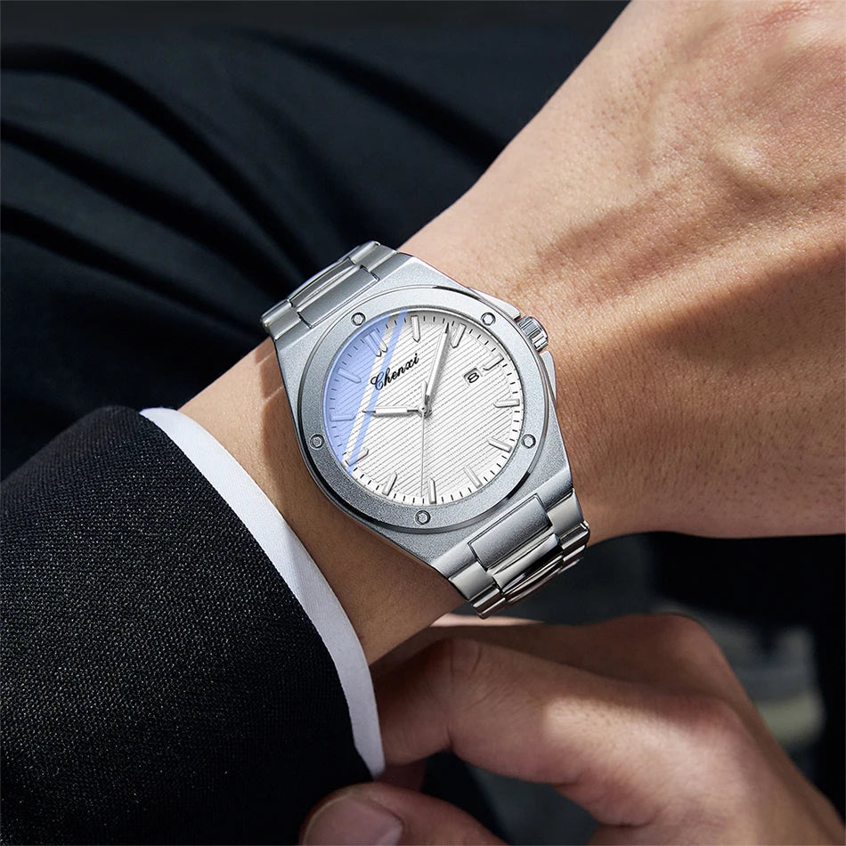 CHENXI New in Men's Watches Classic Fashion Quartz Wristwatches Simple Luminous Date Calendar Display Water-Resistant Man Watch
