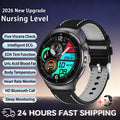 2026 New Accurate Diagnosis ECG Smart Watch Body Fat Blood oxygen BP Health Sport HD AMOLED Screen call Smart watch Men women
