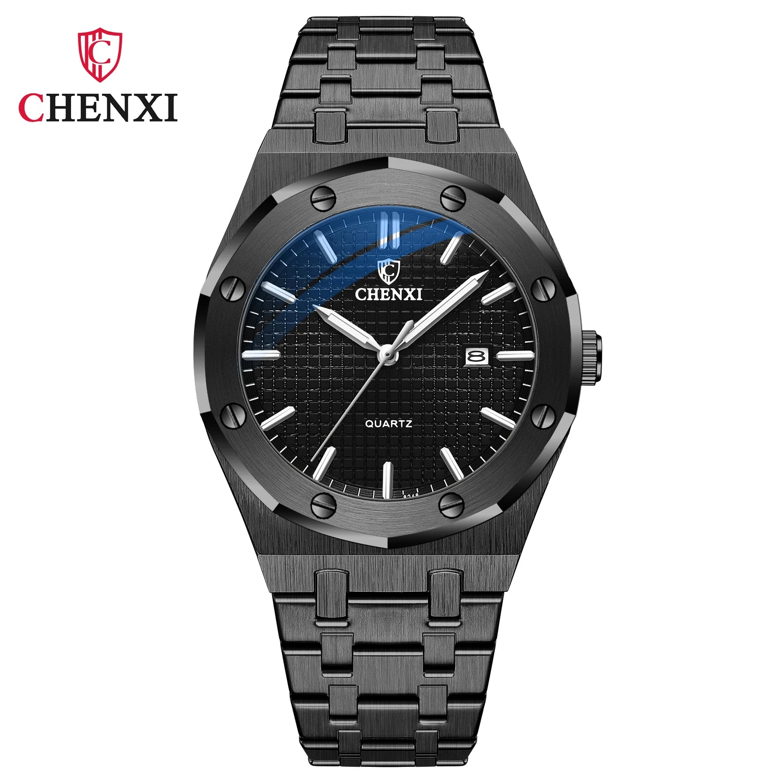 Mens Wacthes High Quality Waterproof Calendar Quartz Watch Men Original Stainless Steel Fashion Luminous Wristwatch Gifts Men