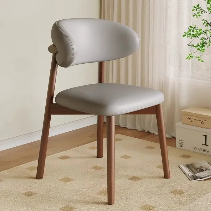 Lounge Vanity Dining Room Chairs Office Single Gamer Home Kitchen Chair Wooden Design Chaises Salle Manger Furniture XR50CY