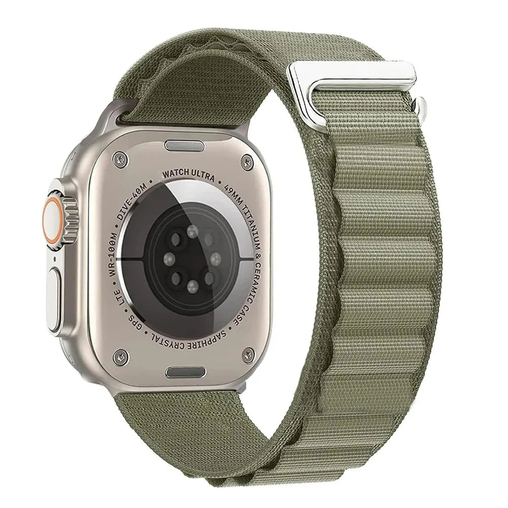 Alpine Loop Band for Apple Watch Ultra 49mm 11 10 9 8 7 46mm 42mm 45mm 41mm Nylon Wristband iWatch Series 6 5 4 SE 44 40mm Strap