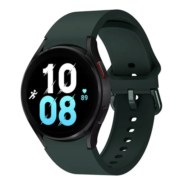 20mm Silicone Strap for Samsung Galaxy Watch 7 6 5 40mm 44mm 5 Pro 45mm Bracelet for Watch 4 6 Classic 46mm 42mm 43mm 47mm Band
