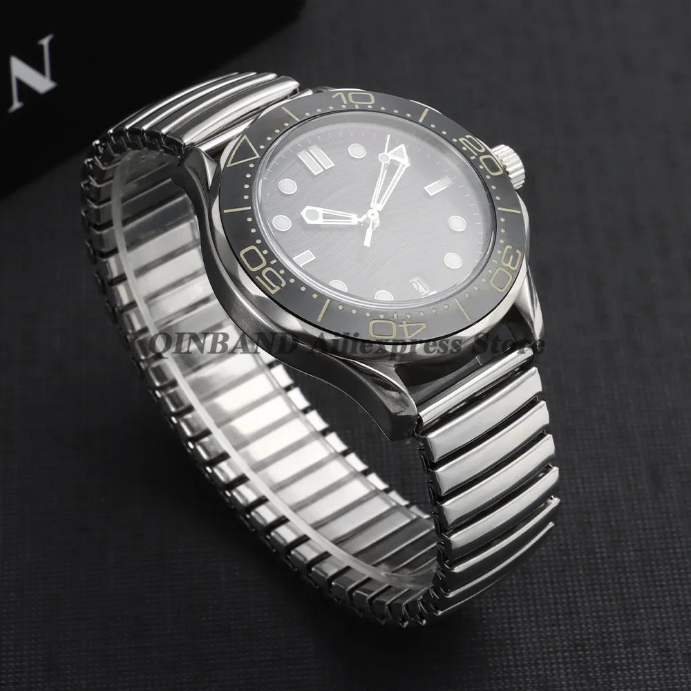 12mm 14mm 16mm 18mm 20mm 22mm Expansion Stainless Steel Watch Strap Elastic Metal Watchband Universal Men Women Watches Bracelet