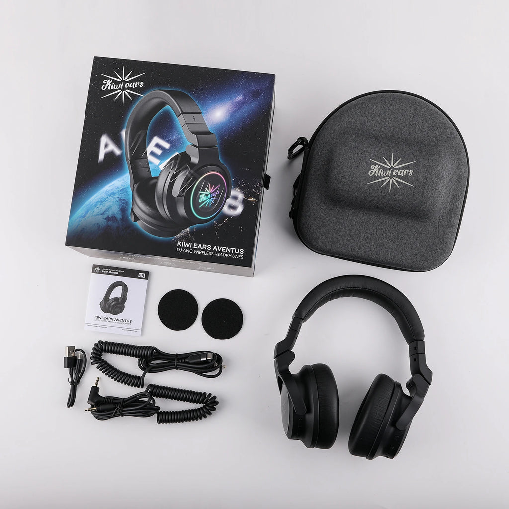 Linsoul Kiwi Ears Aventus Bluetooth Coaxial Driver DJ and Gaming Bluetooth/Wired Headphones Active Noise Cancellation Headphone