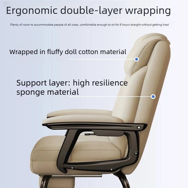 Simple and Comfortable Home Computer Chair, Office Reclining, Nap Taking Sofa Chair, Study Room, Bedroom Armchair Gaming Chairs
