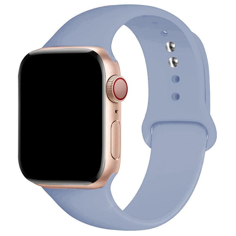 Sports Silicone Strap For Apple Watch Band Ultra 49mm 46mm 45mm 44mm 42mm 41mm 40mm Watchband for iWatch 11 10 9 8 7 6 5 4 SE
