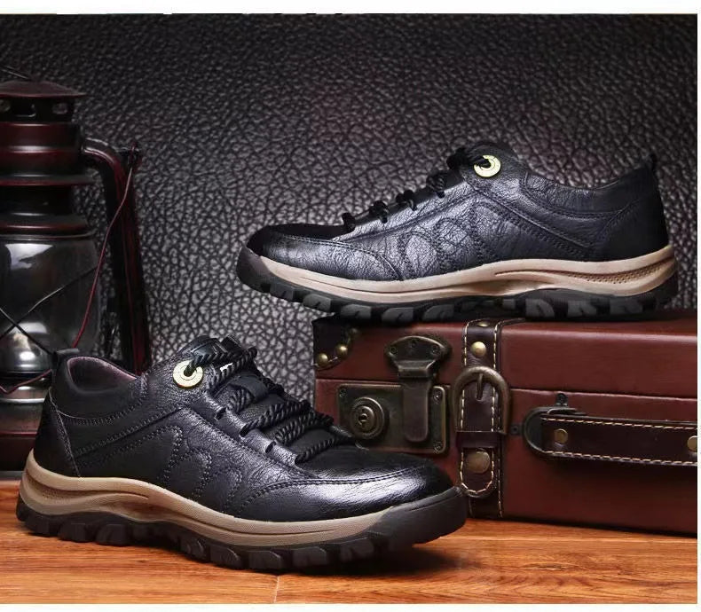 Comfortable Street Trendy Running fashion men's shoes  Non-Slip Outdoor Lace casual hiking sports shoes Large size mens sneakers