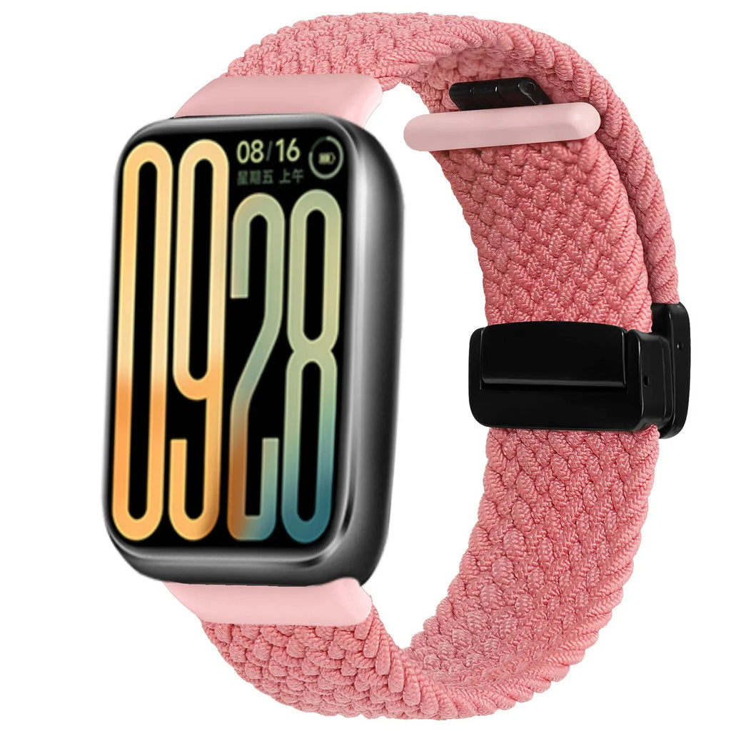 Nylon Strap for Xiaomi Mi Band 9 Pro/Mi Band 8 Pro Breathable Braided Bracelet for Redmi Watch 6/5/4 Sport Watchband Accessories