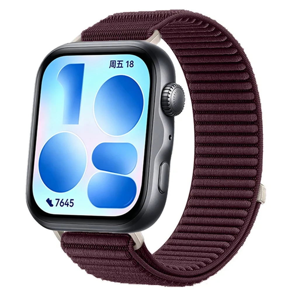 Nylon Braided Loop Strap for Huawei Watch Fit 3/4/5 SmartWatch Sports Comfortable Band For Huawei Watch Fit 5-4 Pro Accessories